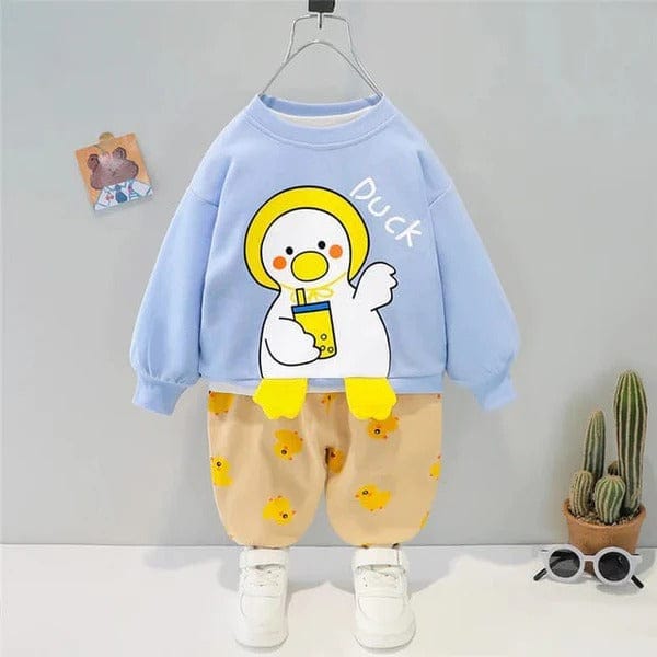 purple DUCK KIDS WINTER PANEL TRACKSUIT