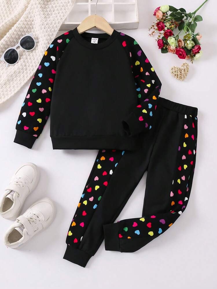 BLACK HEART KIDS WINTER PANEL TRACKSUIT