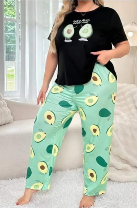 Avocado Printed Women PJ Set