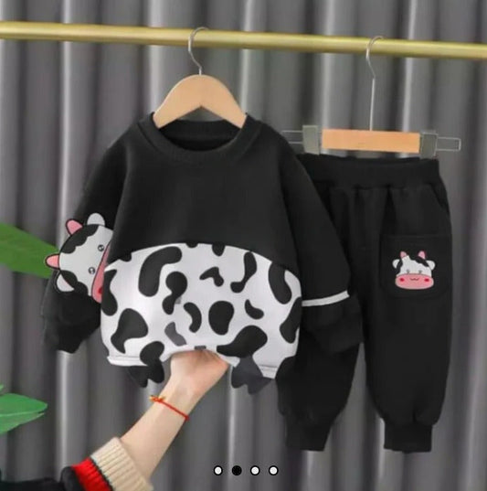 BLACK COW  KIDS WINTER PANEL TRACKSUIT