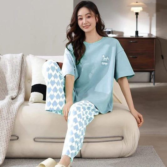 GREEN CHECK NIGHT SUIT CH-2515
