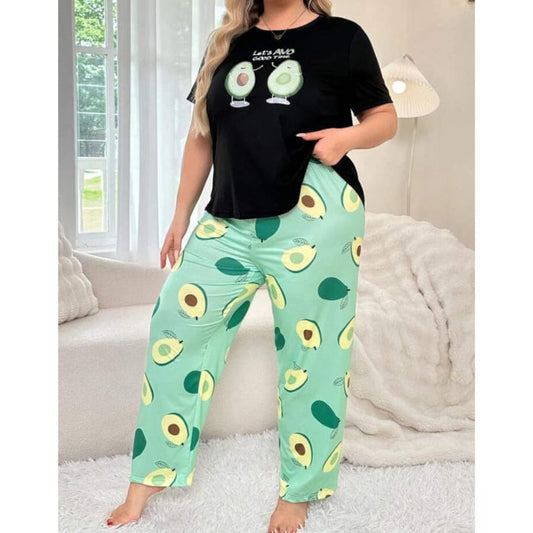 BLACK AND GREEN NIGHT SUIT CH-2507