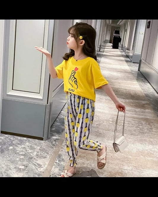 yellow baby Printed Kids Wear