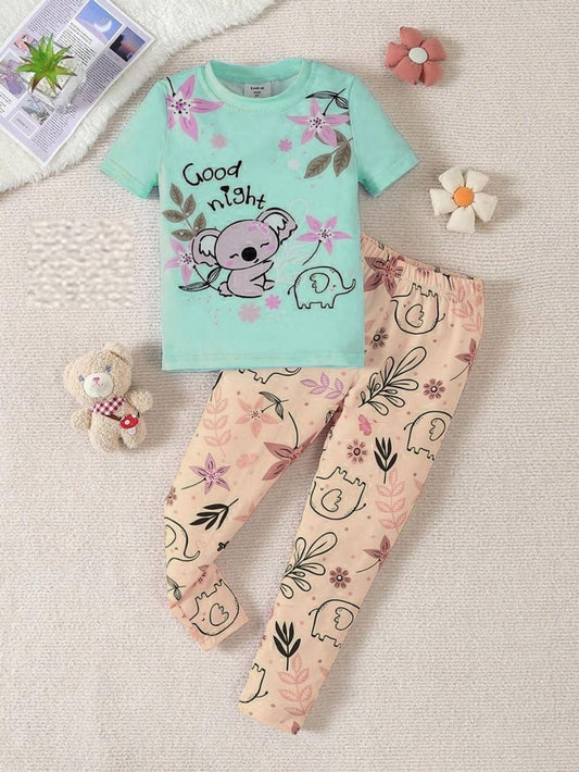 GOOD NIGHT BABY BLUE PRINTED KIDS WEAR&nbsp;