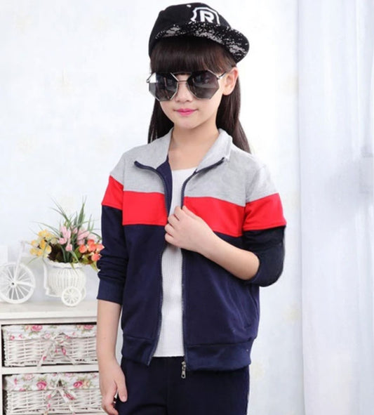 MULTI STRIPE PREMIUM WINTER KIDS TRACKSUITS